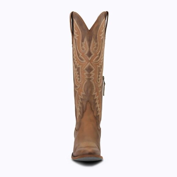 🆕Women Brown Polyurethane Over the Knee Adjustable Thigh High Cowgirl Boot - Picture 6 of 8